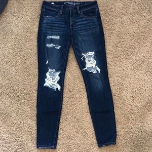 Distressed American Eagle Jeans